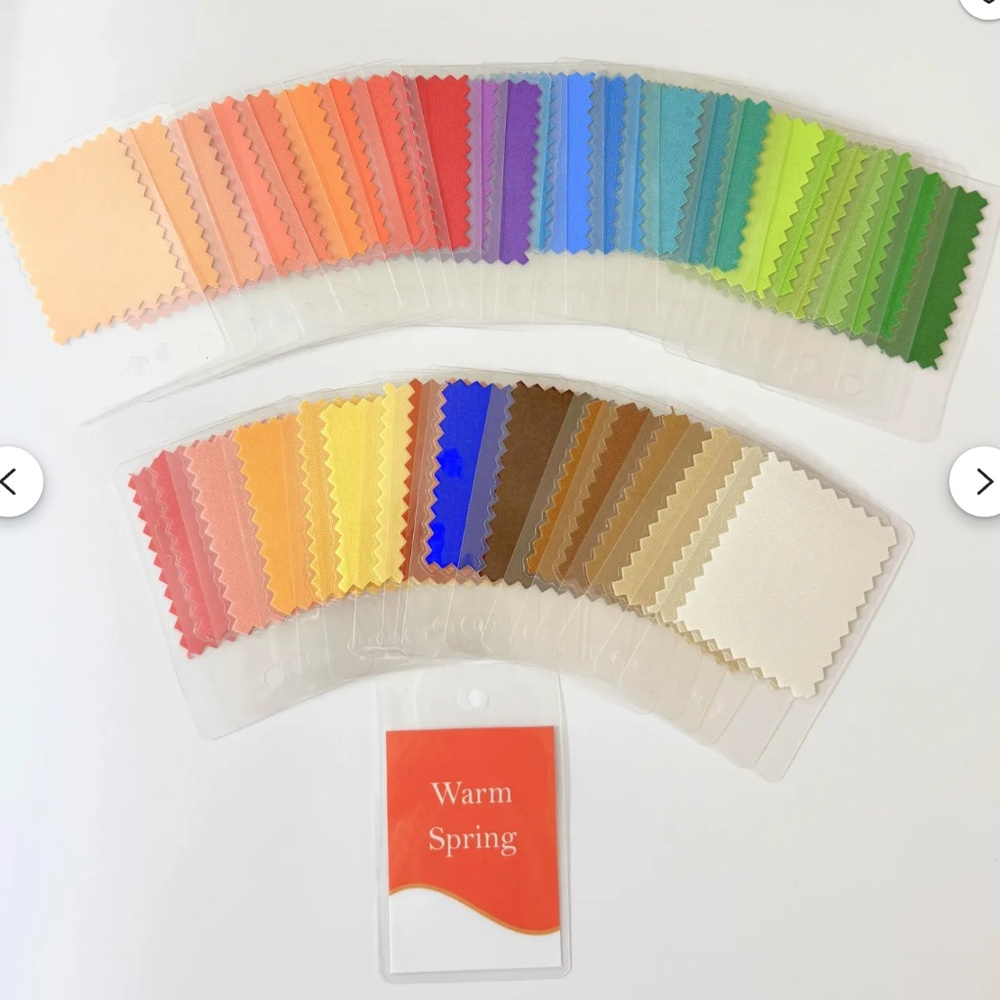 Seasonal Color Palette - Warm Spring - Fabric Swatches
